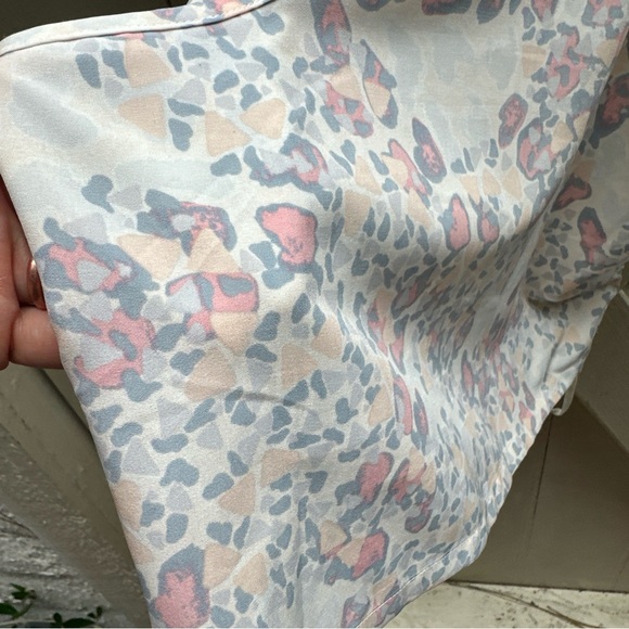 Anthropologie Medium Hologram Tank Annette Crop Top Yoga Leopard Free People - Picture 6 of 8